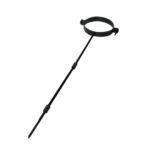 Adjustable Wall Bracket - Gloss Black 100mm (4 Inch)