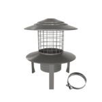 Pot Hanging Cowl - Stainless - Screw-Fix  200mm (8 Inch)